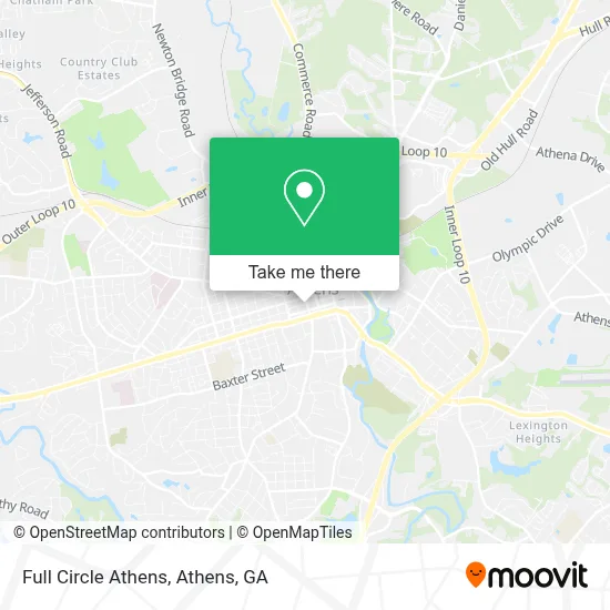 Full Circle Athens map