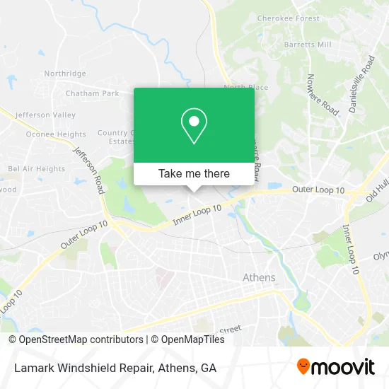Lamark Windshield Repair map