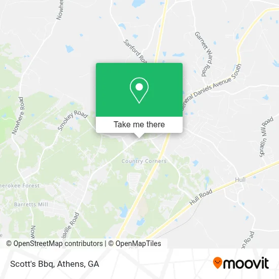 Scott's Bbq map