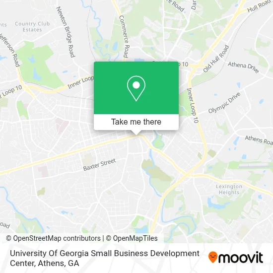 University Of Georgia Small Business Development Center map