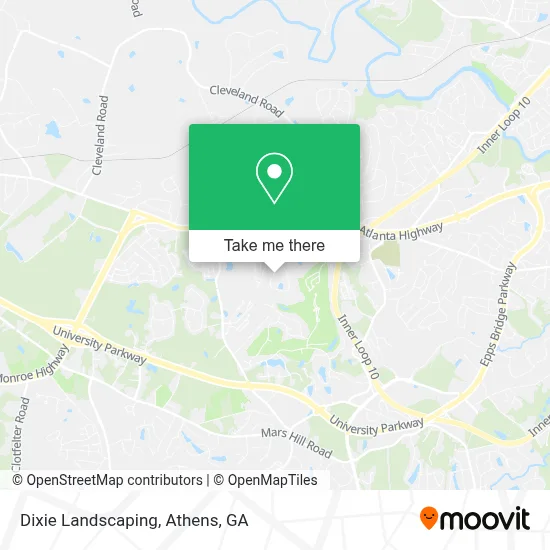 Dixie Landscaping map
