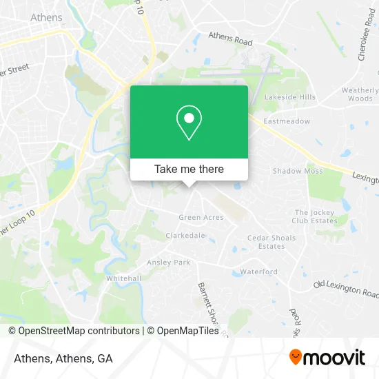 Athens map