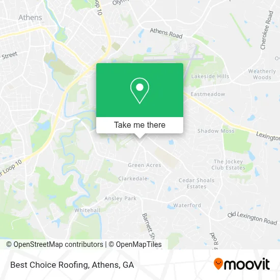 Best Choice Roofing map