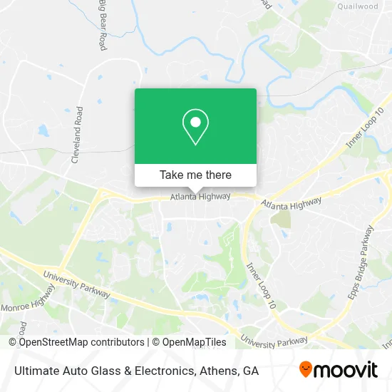 Ultimate Auto Glass & Electronics map