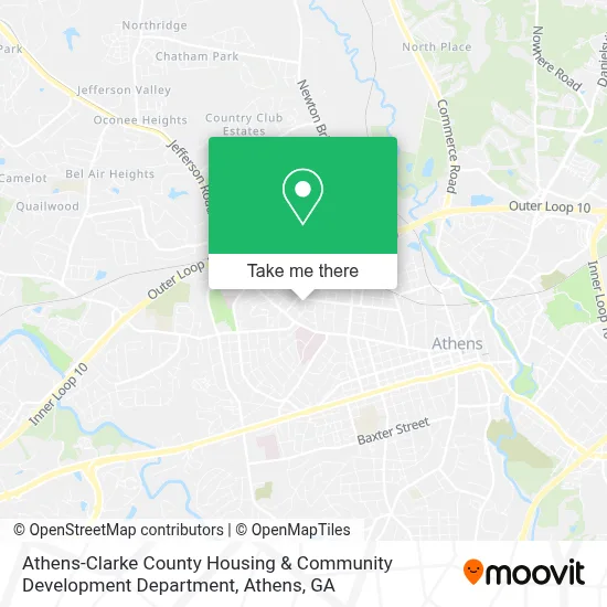 Athens-Clarke County Housing & Community Development Department map