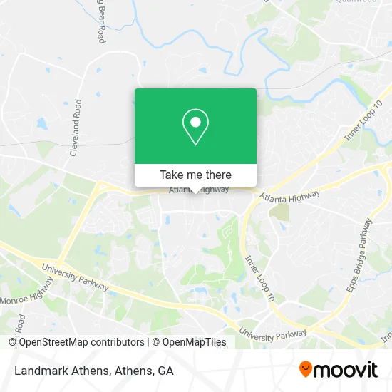 Landmark Athens map