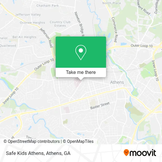 Safe Kids Athens map