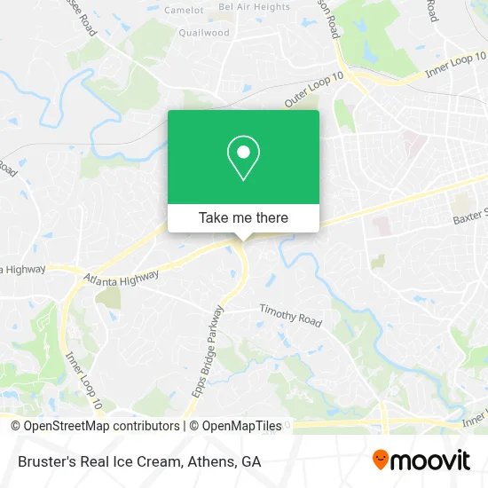 Bruster's Real Ice Cream map