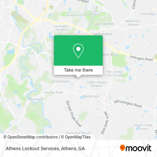 Athens Lockout Services map