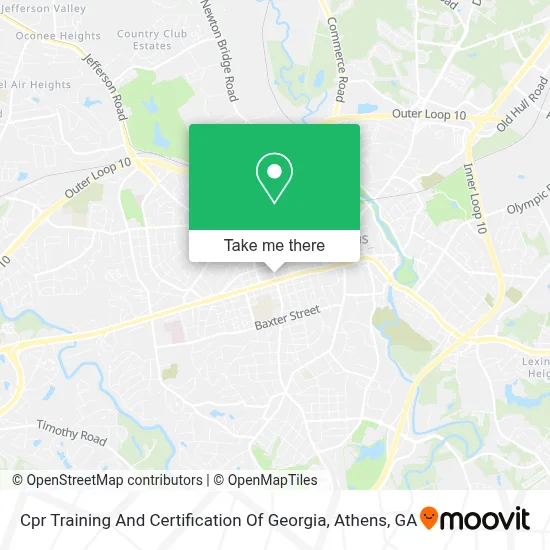 Cpr Training And Certification Of Georgia map