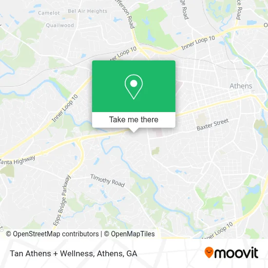Tan Athens + Wellness map