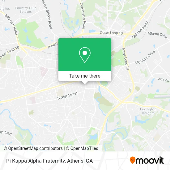 Pi Kappa Alpha Fraternity map