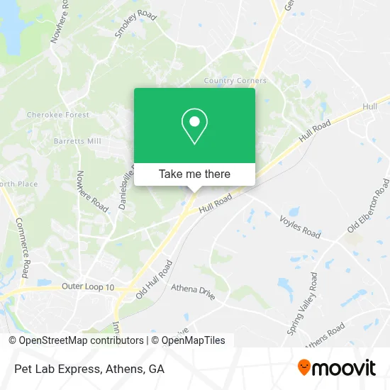 Pet Lab Express map