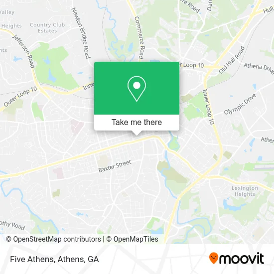 Five Athens map