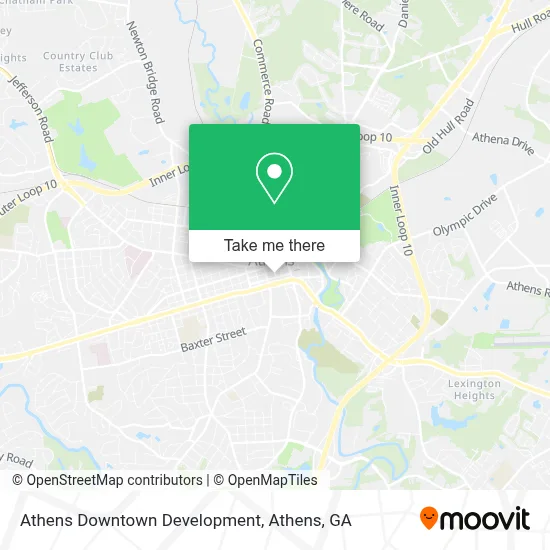 Athens Downtown Development map