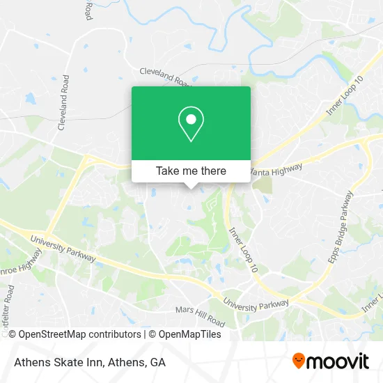 Athens Skate Inn map
