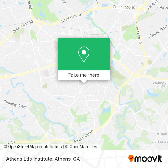 Athens Lds Institute map