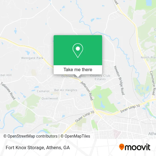 Fort Knox Storage map