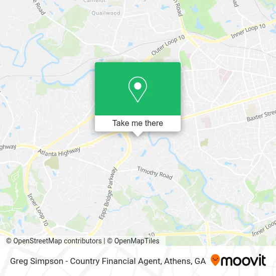 Greg Simpson - Country Financial Agent map