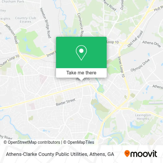 Athens-Clarke County Public Utilities map