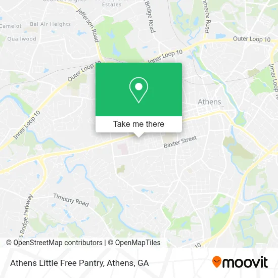 Athens Little Free Pantry map
