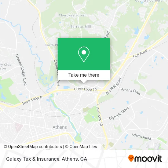 Galaxy Tax & Insurance map