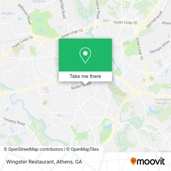 Wingster Restaurant map
