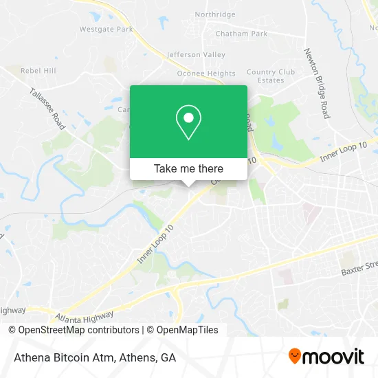 Athena Bitcoin Atm map