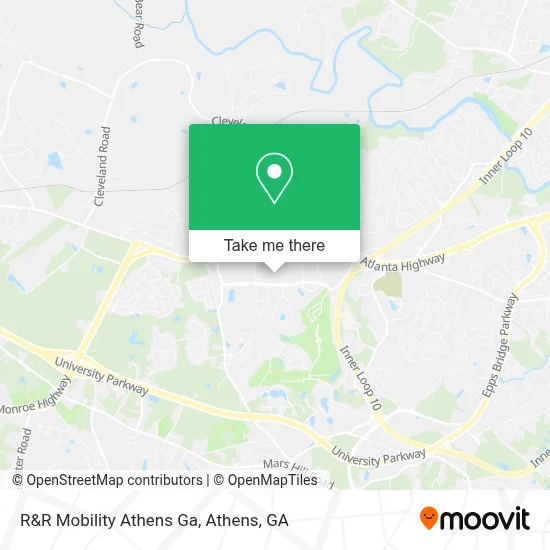 R&R Mobility Athens Ga map