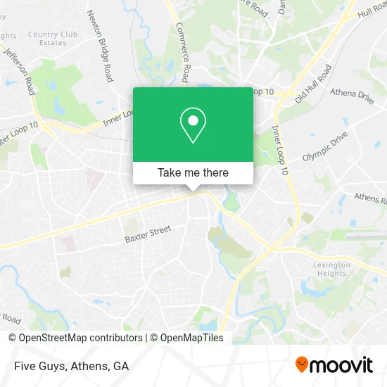 Five Guys map