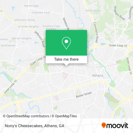 Nony's Cheesecakes map