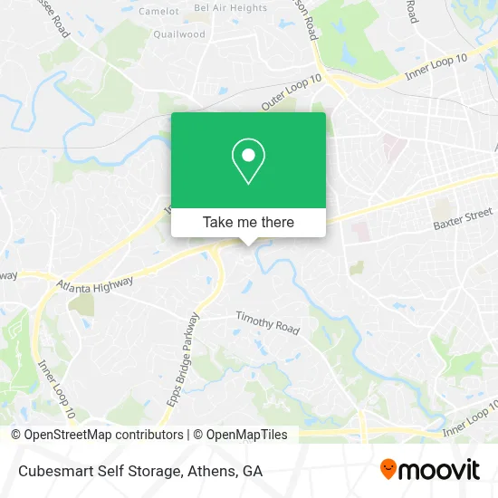 Cubesmart Self Storage map