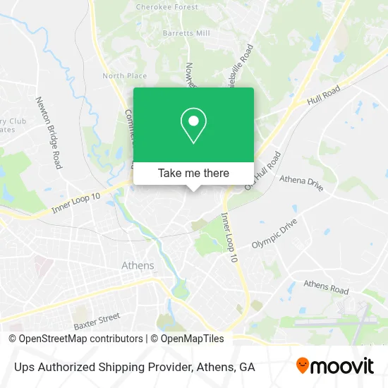 Ups Authorized Shipping Provider map