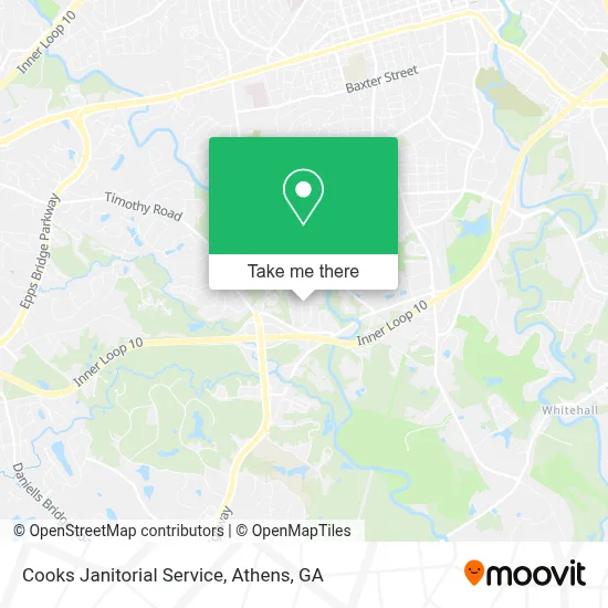 Cooks Janitorial Service map
