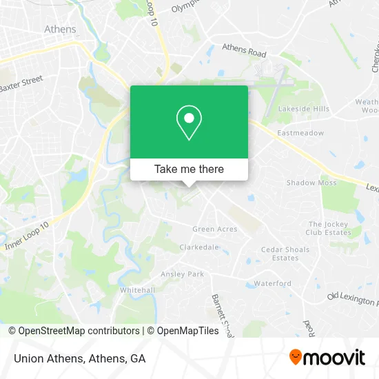 Union Athens map