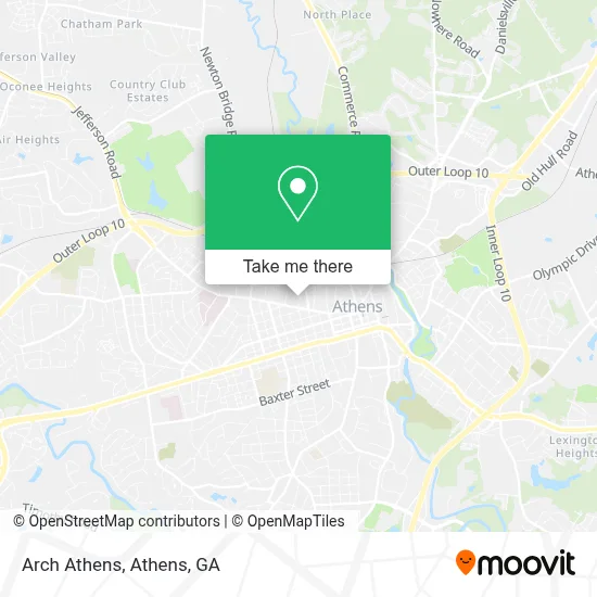 Arch Athens map