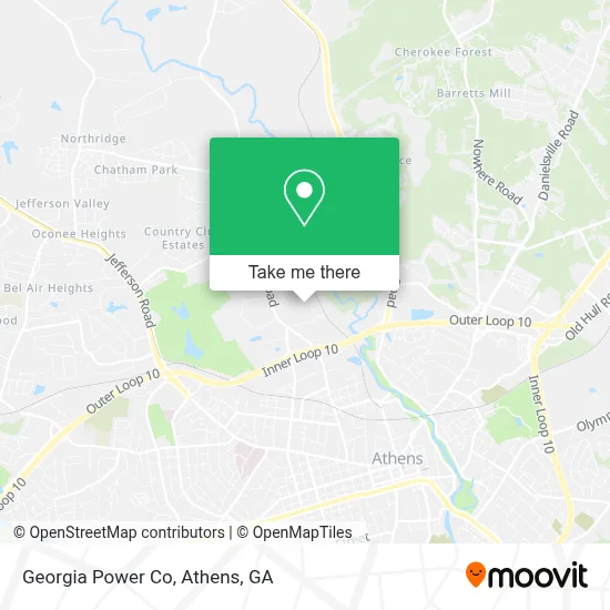 Georgia Power Co map
