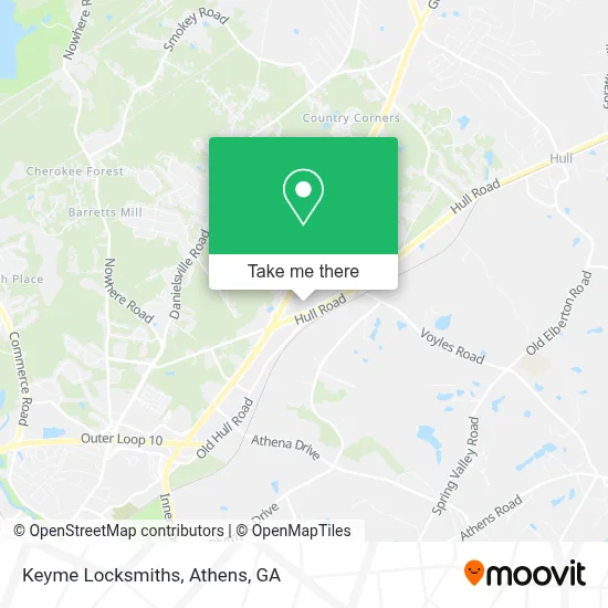 Keyme Locksmiths map