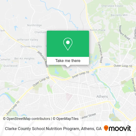 Clarke County School Nutrition Program map