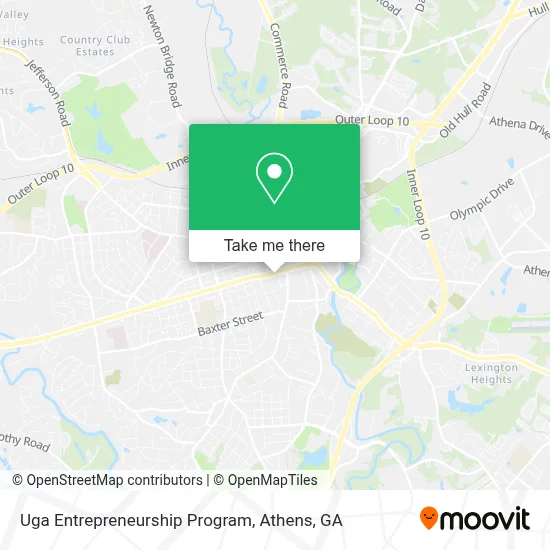 Uga Entrepreneurship Program map