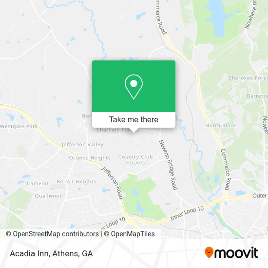Acadia Inn map