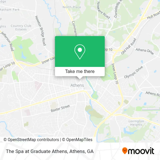 The Spa at Graduate Athens map