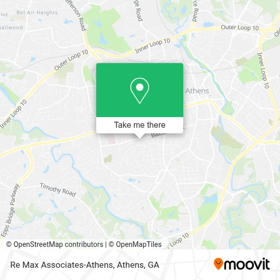 Re Max Associates-Athens map