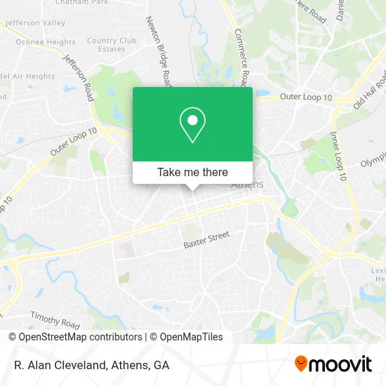 R. Alan Cleveland map