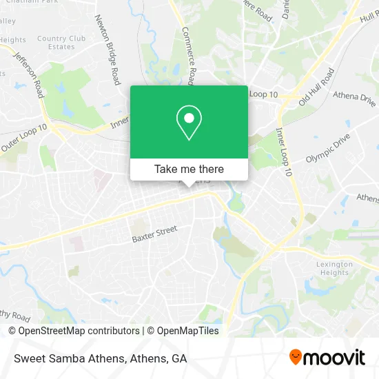 Sweet Samba Athens map