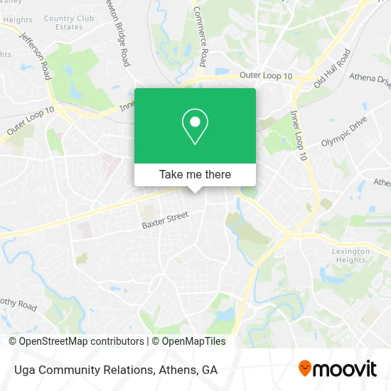 Uga Community Relations map