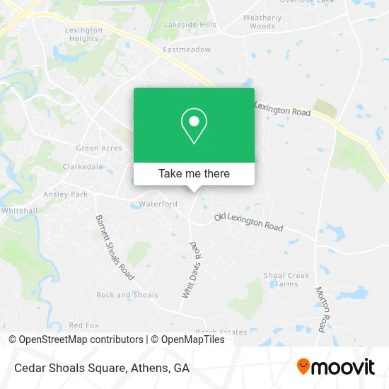 Cedar Shoals Square map