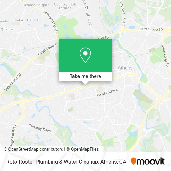Roto-Rooter Plumbing & Water Cleanup map