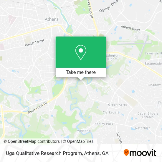 Uga Qualitative Research Program map