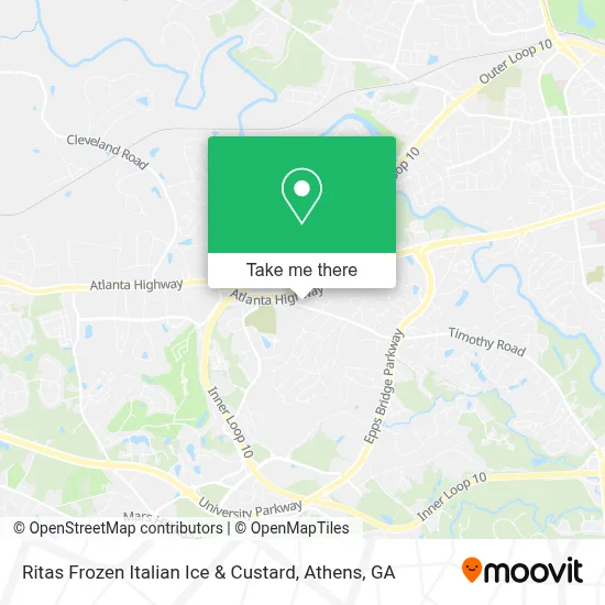 Ritas Frozen Italian Ice & Custard map